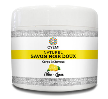 OYEMI Savon Noir Doux - Citron - 600G